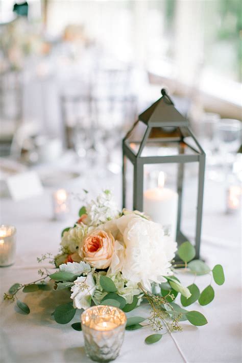 Lantern Centerpiece With Candle Elizabeth Anne Designs The Wedding Blog