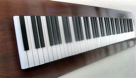 Piano Art Wood Wall Art Piano Keys Music Art Modern Rustic | Etsy
