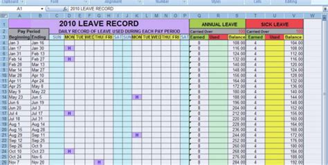 Simple Annual Leave Spreadsheet Spreadsheet Downloa Simple Annual Leave