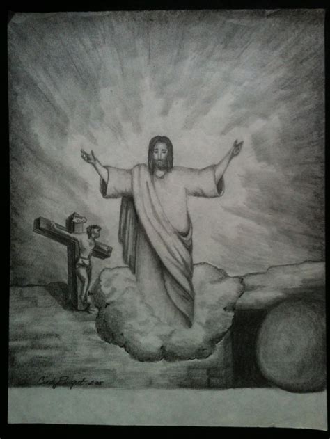 Christian Pencil Drawings ~ Drawings Jesus Christian Cross Drawing