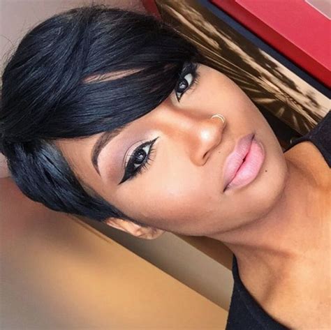 A pixie cut is a short hairstyle for women for all ages, hair textures, and face shapes. Short Haircut Nose Ring Swag | We, Nose rings and Shorts