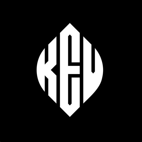 Diseño De Logotipo De Letra De Círculo Kev Con Forma De Círculo Y