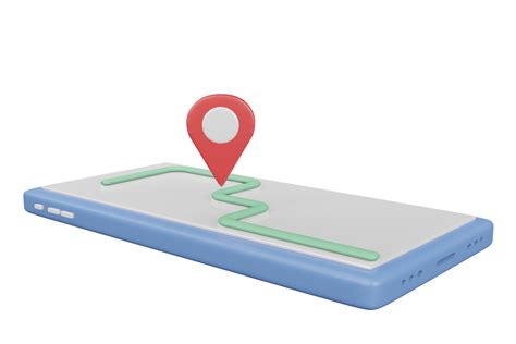 3d Smartphone Navigator Location Pin Mobile Phone 3d Render