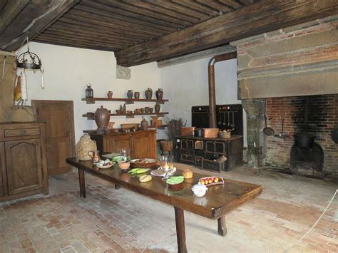Renaissance Period Kitchen At Château De Carrouges Orne Région