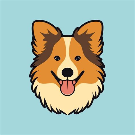 Premium Vector Illustrated Vector Of A Smiling Dog Face