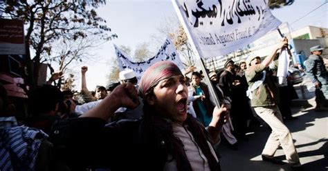 Losing Candidates In Afghan Election March In Kabul The New York Times