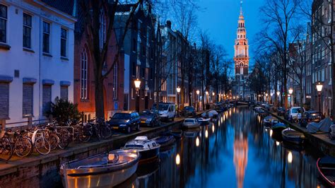 Amsterdam At Night Hd Wallpaper Background Image 1920x1080 Id