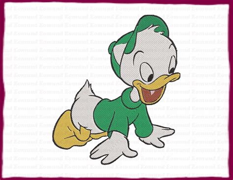Louie Ducktales Fill Embroidery Design 2 Instant Download Etsy