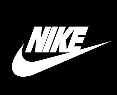 Logotipo De Nike Blanco Con Nombre Icono De Diseño De Ropa Ilustración