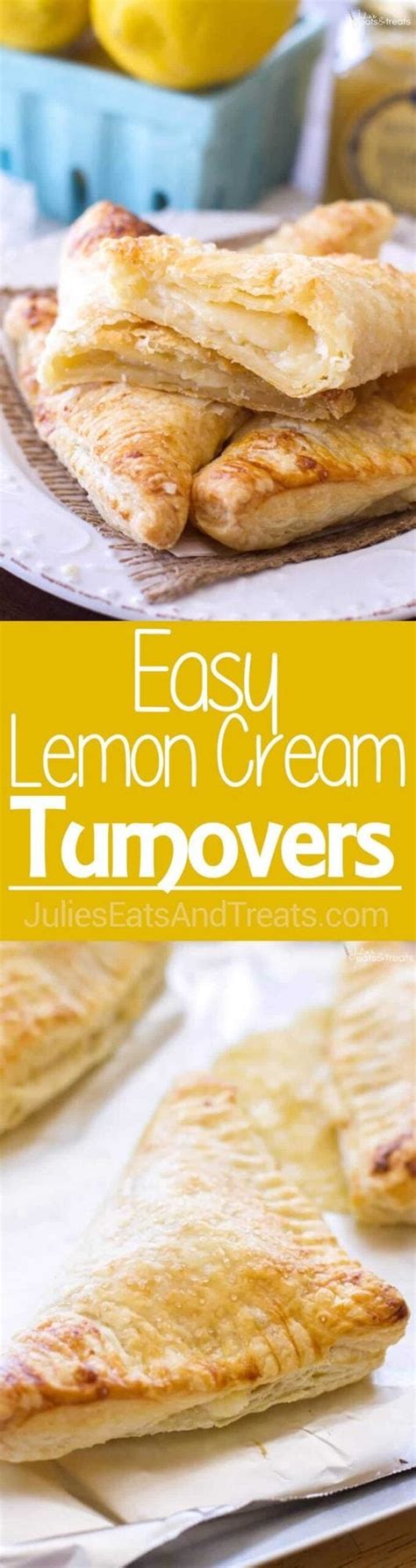 Lemon Cream Turnovers Recipe Julies Eats And Treats