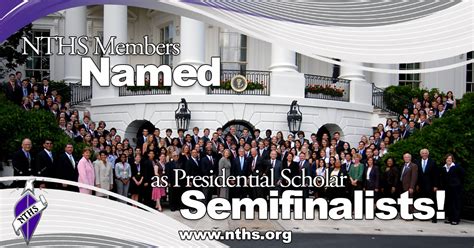 Nths Members Named As Presidential Scholar Semifinalists Nths