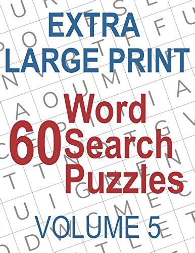 Download Now 60 Extra Large Print Word Search Puzzles Big Font Find A