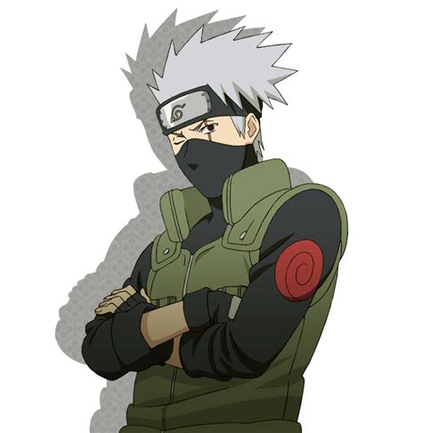 An Anime Character With His Arms Crossed And Wearing A Black Mask