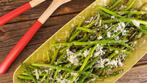 Pan Roasted Asparagus With Lemon And Parmesan Emeril Lagasse Recipe Rachael Ray Show