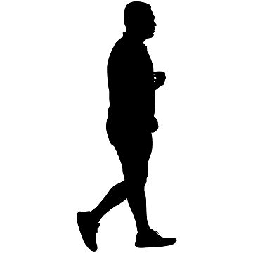 Man Walking Silhouette PNG Images Silhouette Of A Walking Man On A White Background Background