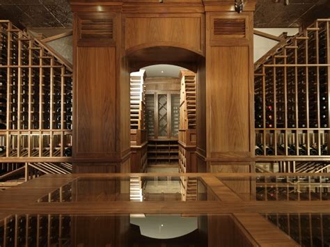 Two Room Modern Day Castle Wine Cellar Premium Wood Wine Cellar By