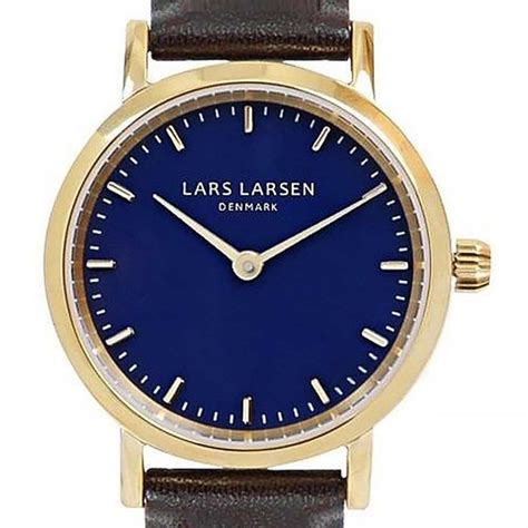 楽天市場LARS LARSEN ラースラーセン LLARSEN エルラーセン 電池式クォーツ 腕時計 WH124GD BLLG14