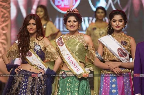 Jannatul Nayeem Avril Has Been Crowned As Miss World Bangladesh 2017 During The Grand Finale Of