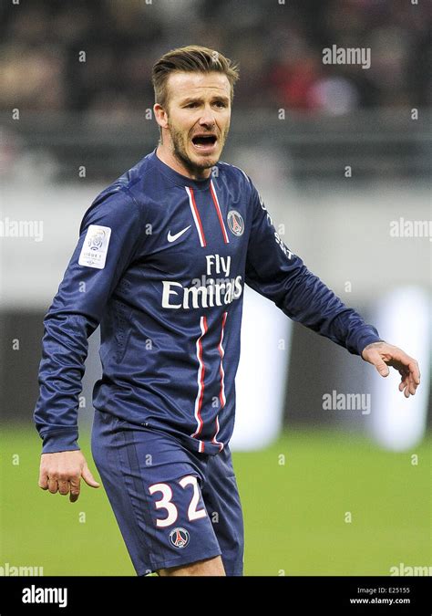 David Beckham Of Paris Saint Germain Psg In Action During The French