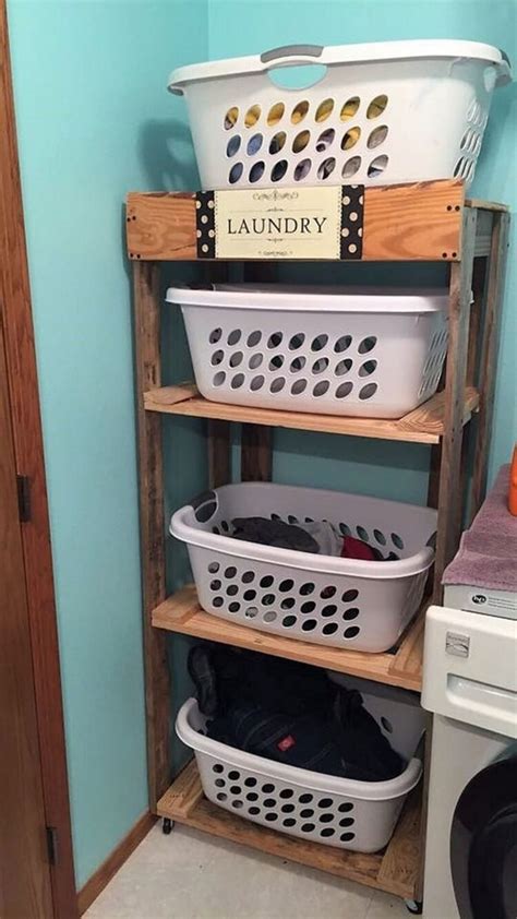 20 Diy Laundry Basket Shelves