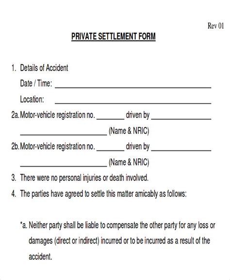 Car Accident Settlement Letter Template Collection