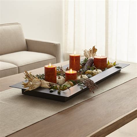 Reflection 36 Black Metal Centerpiece Crate And Barrel Candle