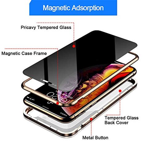 Wianing Anti Peeping Magnetic Case For Iphone 11 Pro Privacy Case With