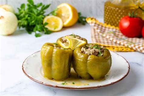 Premium Photo Traditional Delicious Turkish Food Stuffed Bell