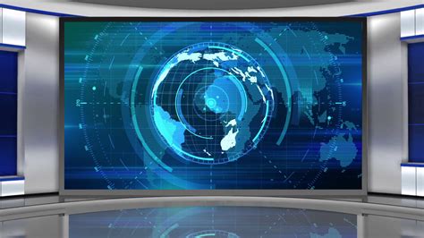 🔥 Download News Broadcast Tv Studio Green Screen Background Loopable By
