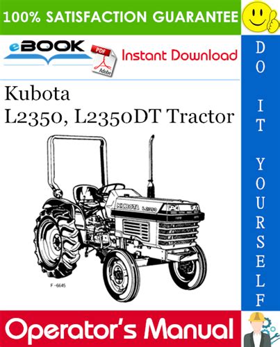 Kubota L2350 L2350dt Tractor Operators Manual Kubota Tractors Manual