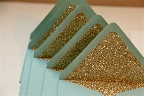 20 Diy Glitter Wedding Theme Ideas And Inspiration Glitter Envelopes