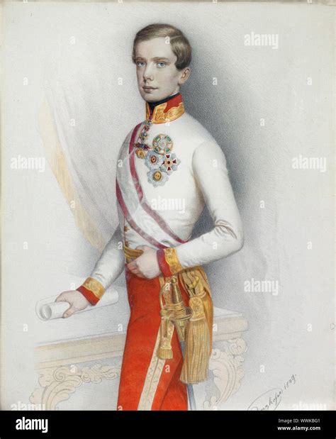 Portrait Of Emperor Franz Joseph I Of Austria 1849 Private Collection