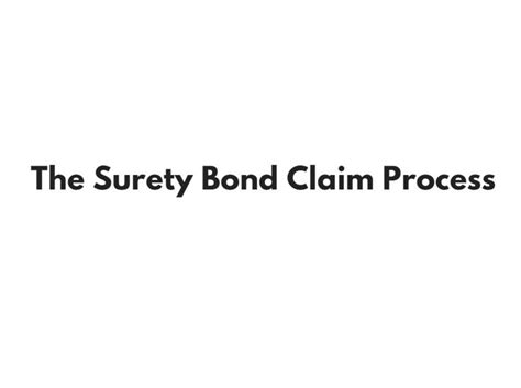 What Happens If A Claim Is Made On My Surety Bond Surety Solutions