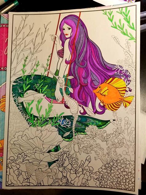 Made of premium quality paper, each page is perforated and printed on one side only. Timeless creations magical mermaids | Coloring book pages ...