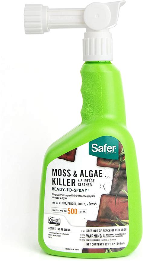 Safer Brand 5324 6 Moss And Algae Killer And Surface