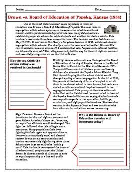 What was the supreme courts ruling on the 1919 case where 5 black men were tried. Supreme Court Case Study: Brown v. Board of Education ...