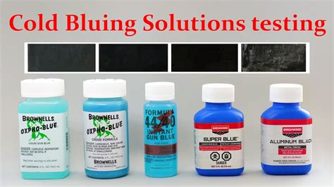 Cold Bluing Solutions Test Super Blue Oxpho Blue Formula 4440