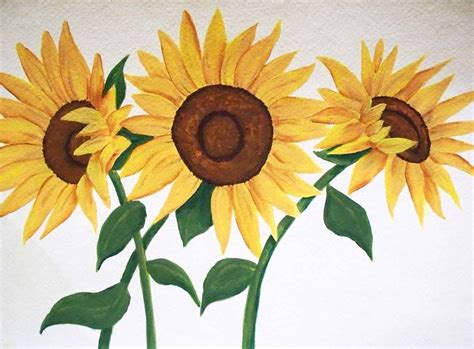 Free Sunflower Patterns To Paint How To Paint Easy Painting