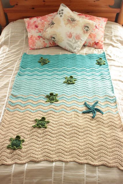 Ravelry Sea Turtle Throw Blanket Pattern By Corabelle And Bree
