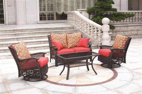 It's also incredibly durable and easy to care for. Backyard Creations® 4-Piece Allenwood Deep Seating ...