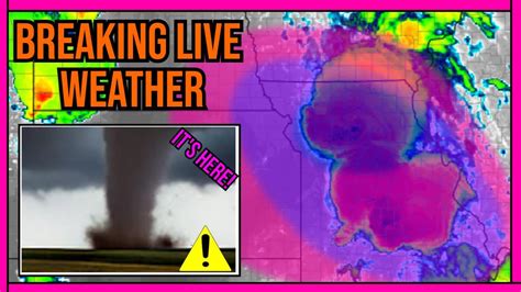 🔴breaking Weather A Few Tornadoes 2 Inch Hail And 70mph Winds Likely