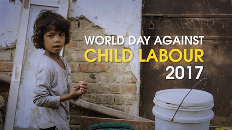 World oceans day holiday, celebration, card, poster, logo, lette. World Day Against Child Labour 2017 | Media India Group