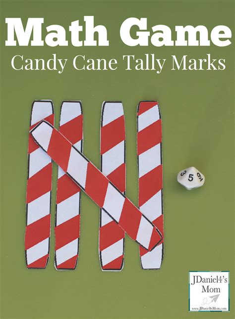 Math Game Candy Cane Tally Marks