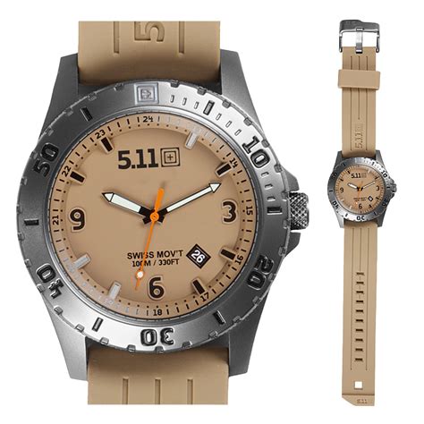 511 Tactical Swiss Made Sentinel Water Resistant Army Wristwatch