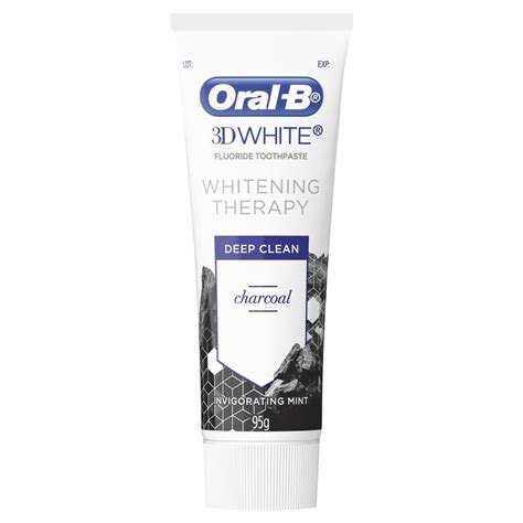 Buy Oral B Toothpaste 3d White Whitening Therapy Deep Clean With Charcoal 95g Online At Chemist