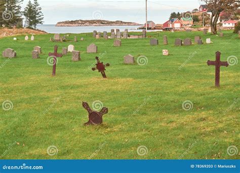 Norwegian Autumn In The Cemetery Editorial Stock Photo Image Of