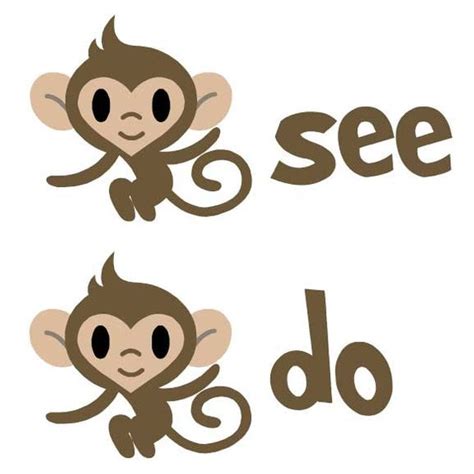 Monkey See Monkey Do Clipart 10 Free Cliparts Download Images On