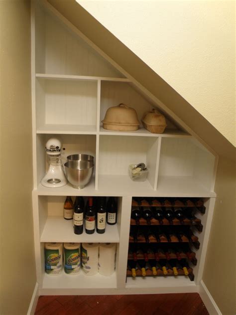 Here are a few ways to squeeze something in. Under Stairs Pantry | Closet under stairs, Small apartment closet, Under stairs pantry