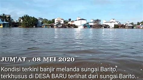 Kota Buntok Buntok Banjir Tahun2020 Terlihat Dari Sungai Baritodesa