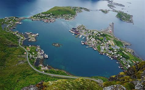 Zdjęcia Wyspa Moskenesøya Lofoty Z Wyspy Na Wyspę Norwegia